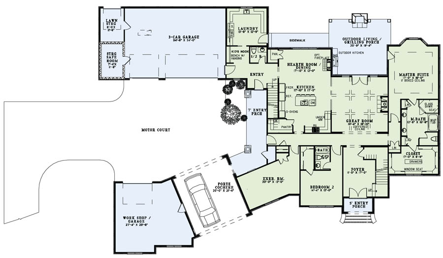 House Plan 1531980 4 Bdrm, 4,949 Sq Ft Luxury Home