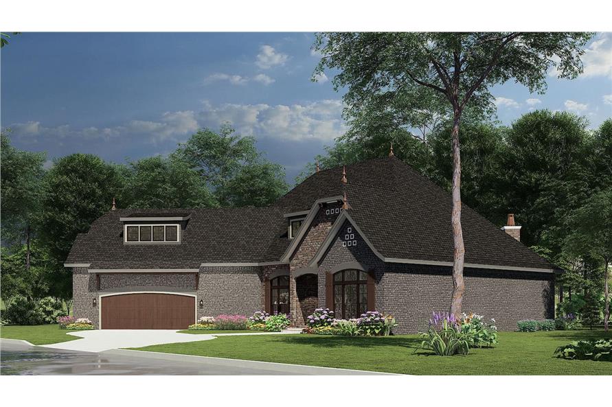 Right Side View of this 3-Bedroom, 2408 Sq Ft Plan - 153-1992