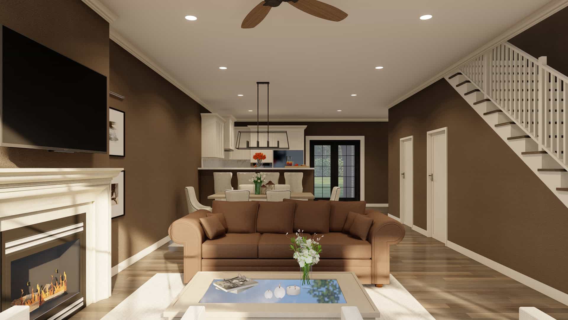 Great Room of this 2-Bedroom,1510 Sq Ft Plan -153-1997