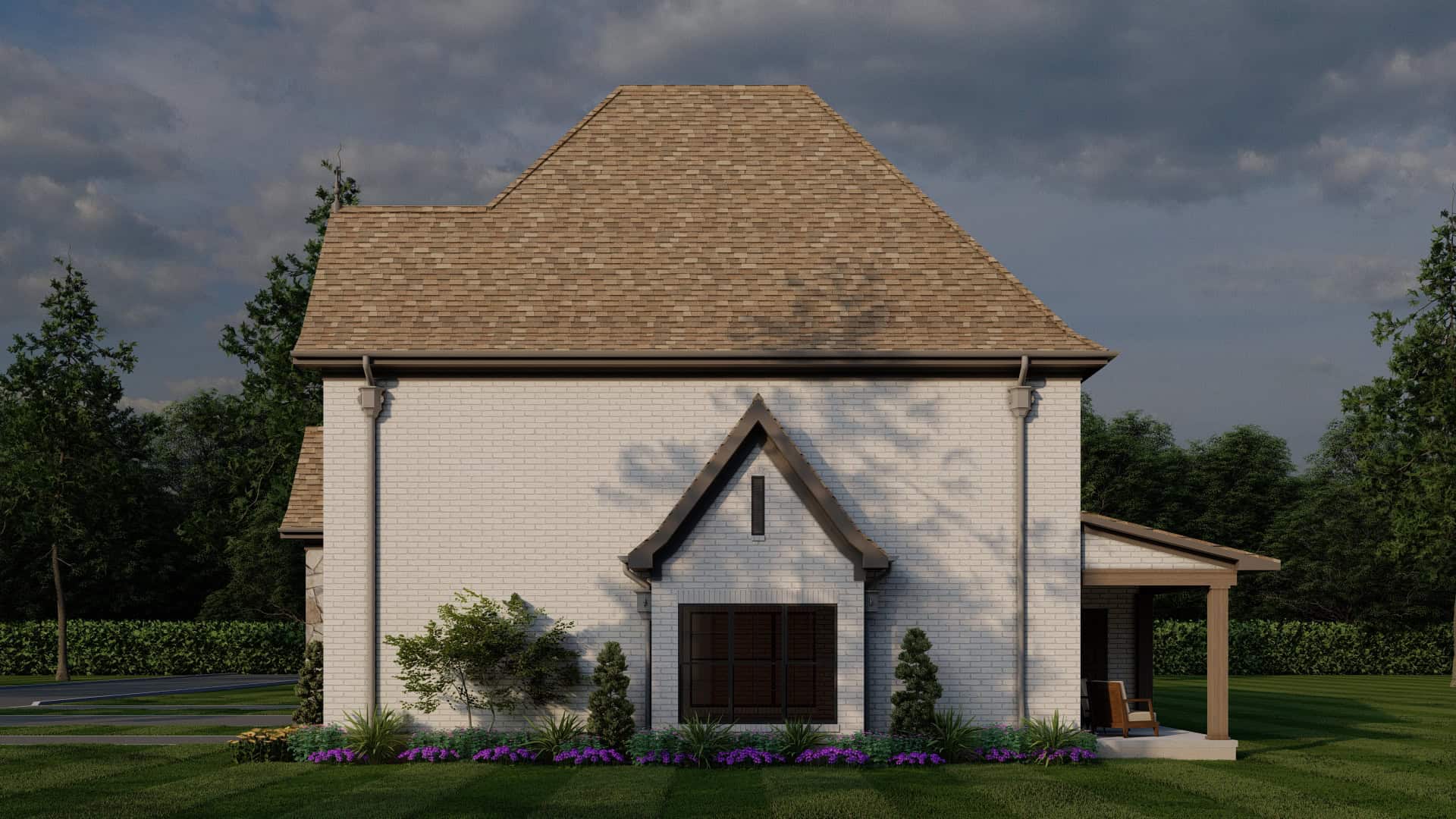 Right Side View of this 2-Bedroom,1510 Sq Ft Plan -153-1997