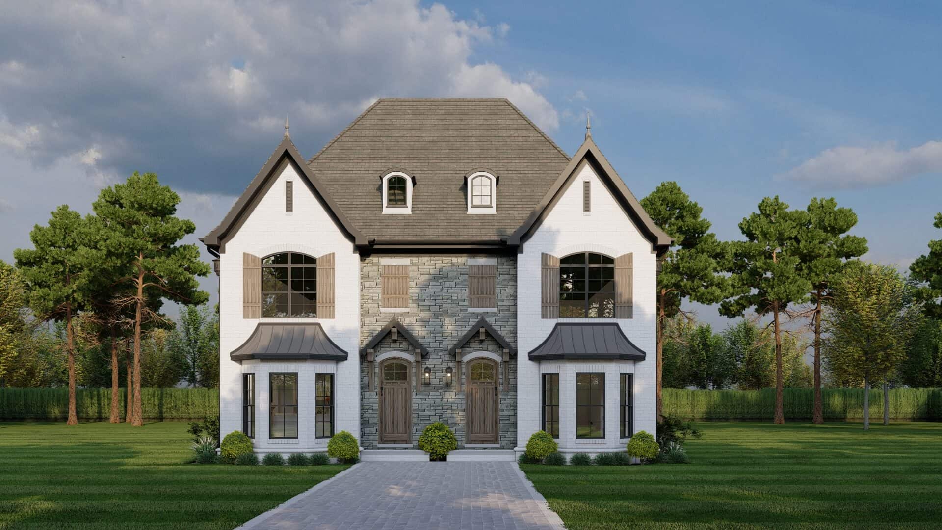 Front View of this 2-Bedroom,1602 Sq Ft Plan -153-1999