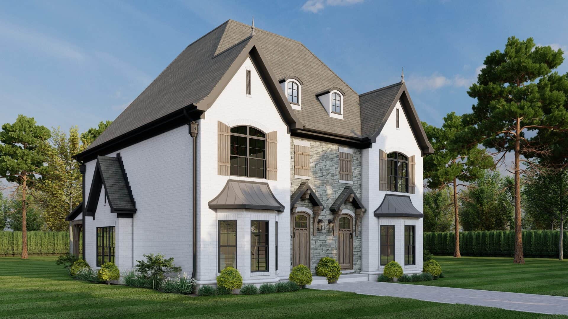 Front View of this 2-Bedroom,1602 Sq Ft Plan -153-1999