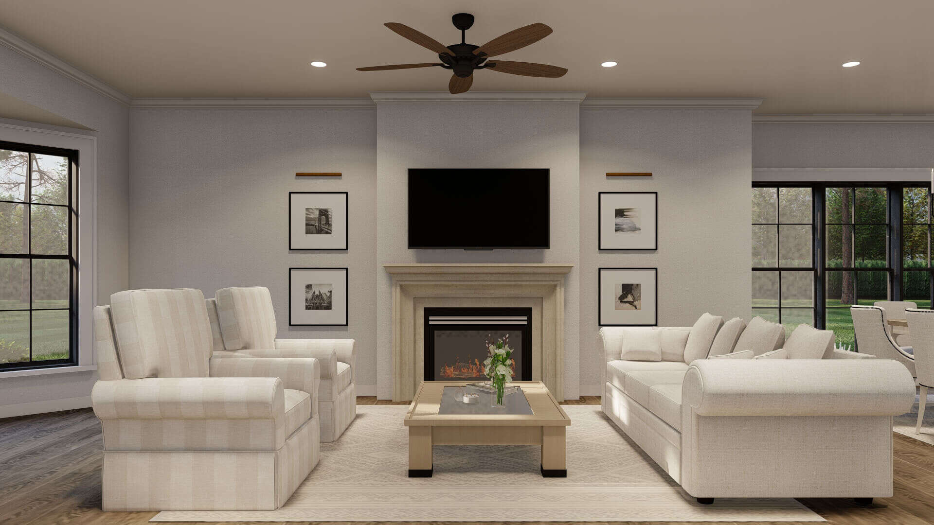 Great Room of this 2-Bedroom,1602 Sq Ft Plan -153-1999