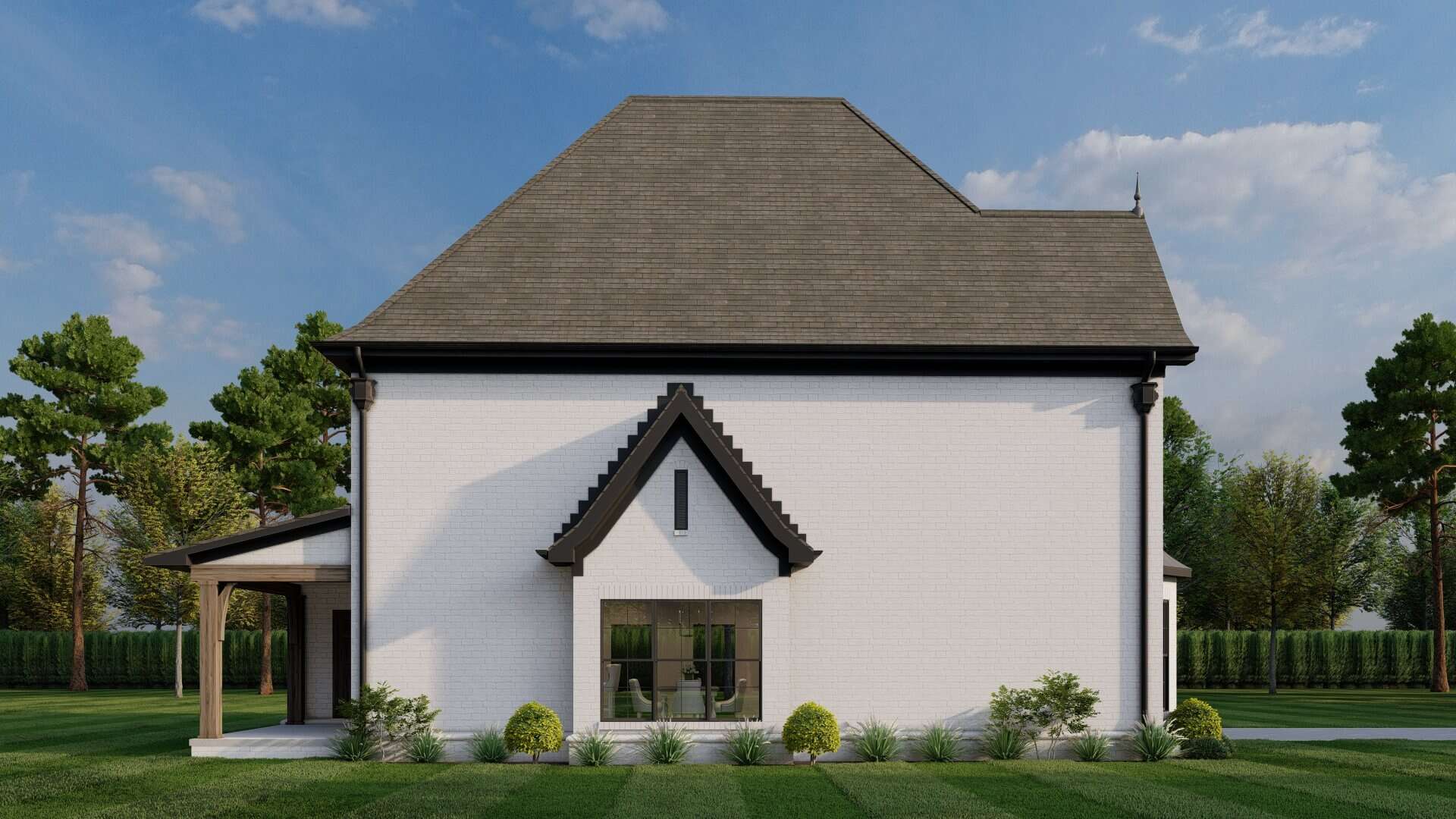 Left Side View of this 2-Bedroom,1602 Sq Ft Plan -153-1999