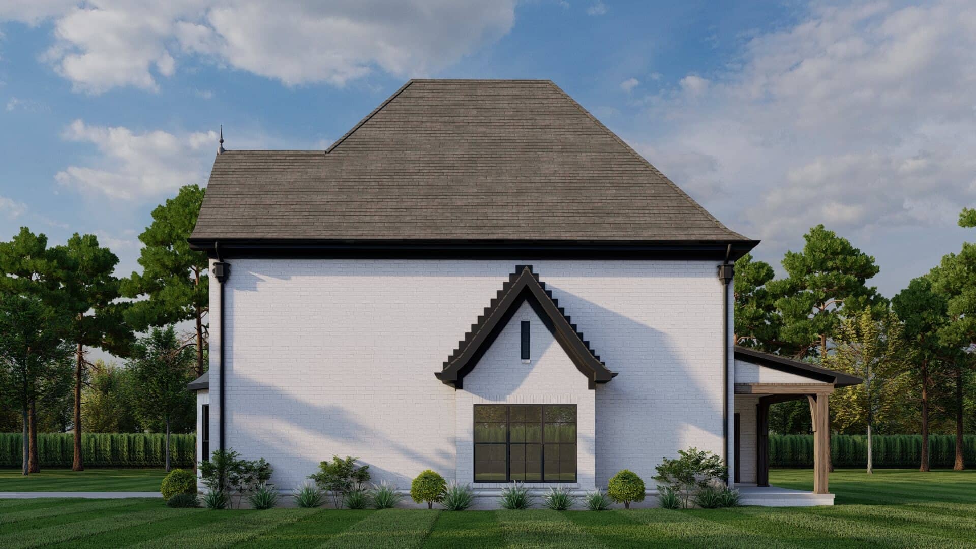 Home Plan Right Elevation of this 2-Bedroom,1602 Sq Ft Plan -153-1999