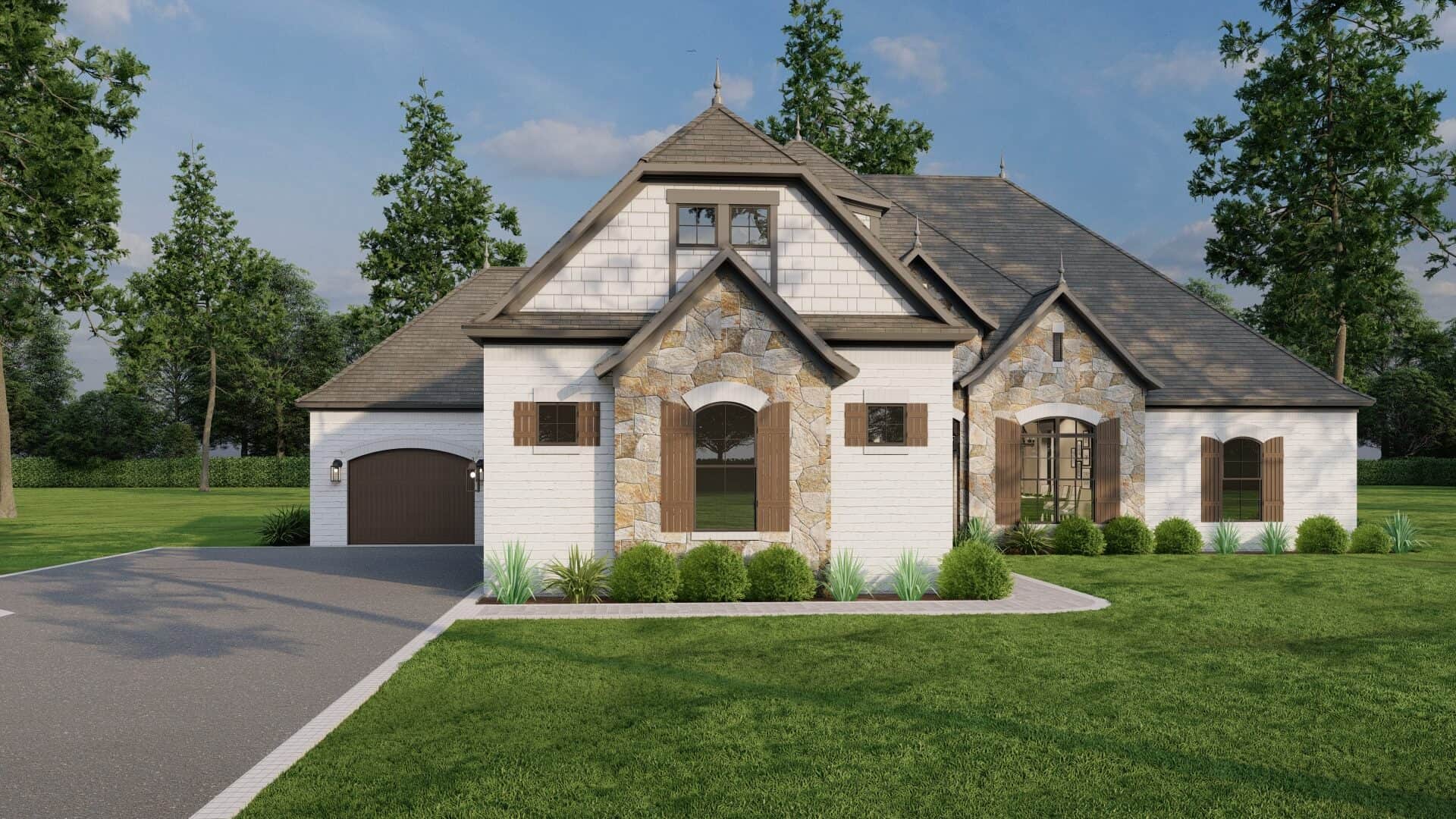 Front View of this 4-Bedroom,2545 Sq Ft Plan -153-2006