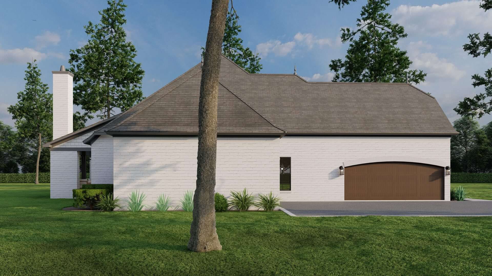 Left Side View of this 4-Bedroom,2545 Sq Ft Plan -153-2006