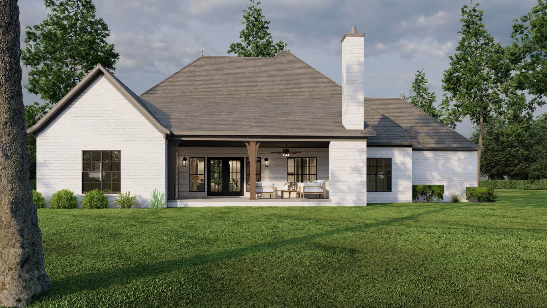 Rear View of this 4-Bedroom,2545 Sq Ft Plan -153-2006