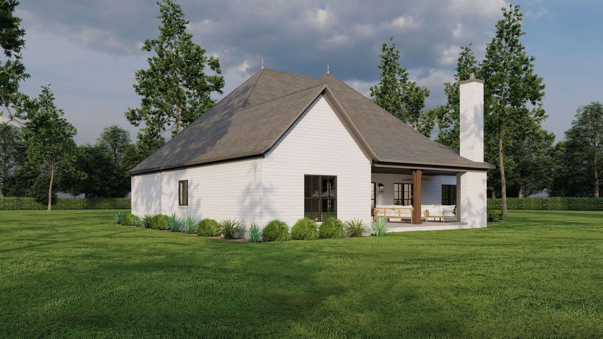 Rear View of this 4-Bedroom,2545 Sq Ft Plan -153-2006