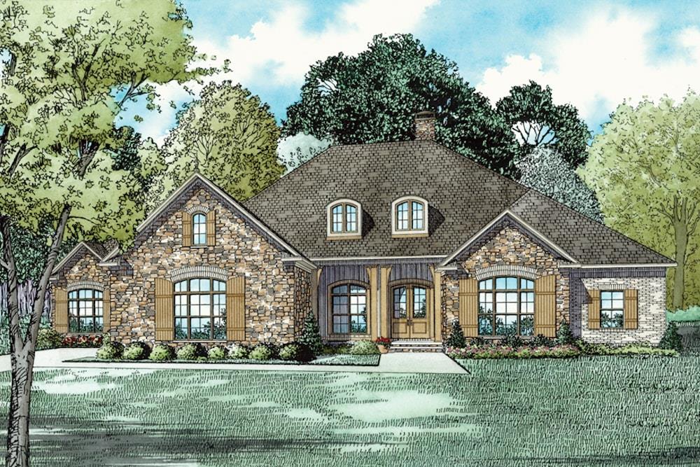 Ranch House Plan (#153-2023) at The Plan Collection.