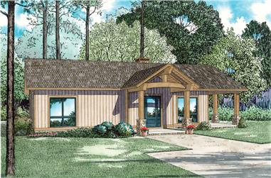 2-Bedroom, 1128 Sq Ft Ranch House Plan - 153-2044 - Front Exterior