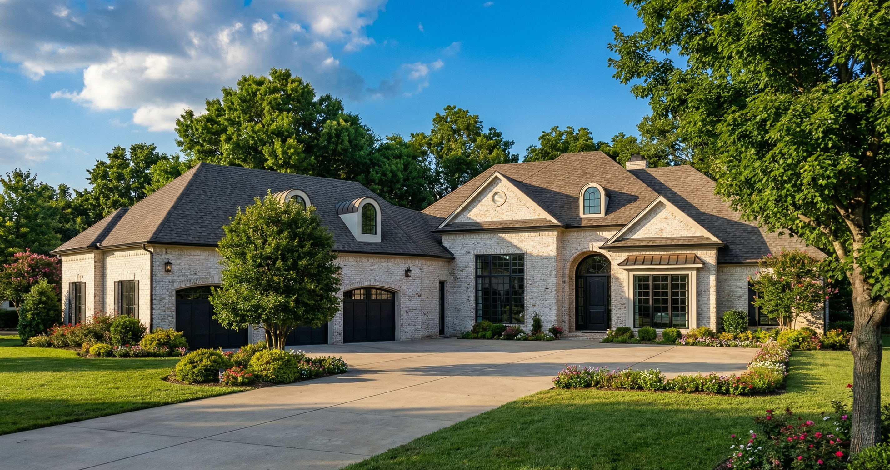 Color rendering of Luxury home plan (ThePlanCollection: House Plan #153-2063)