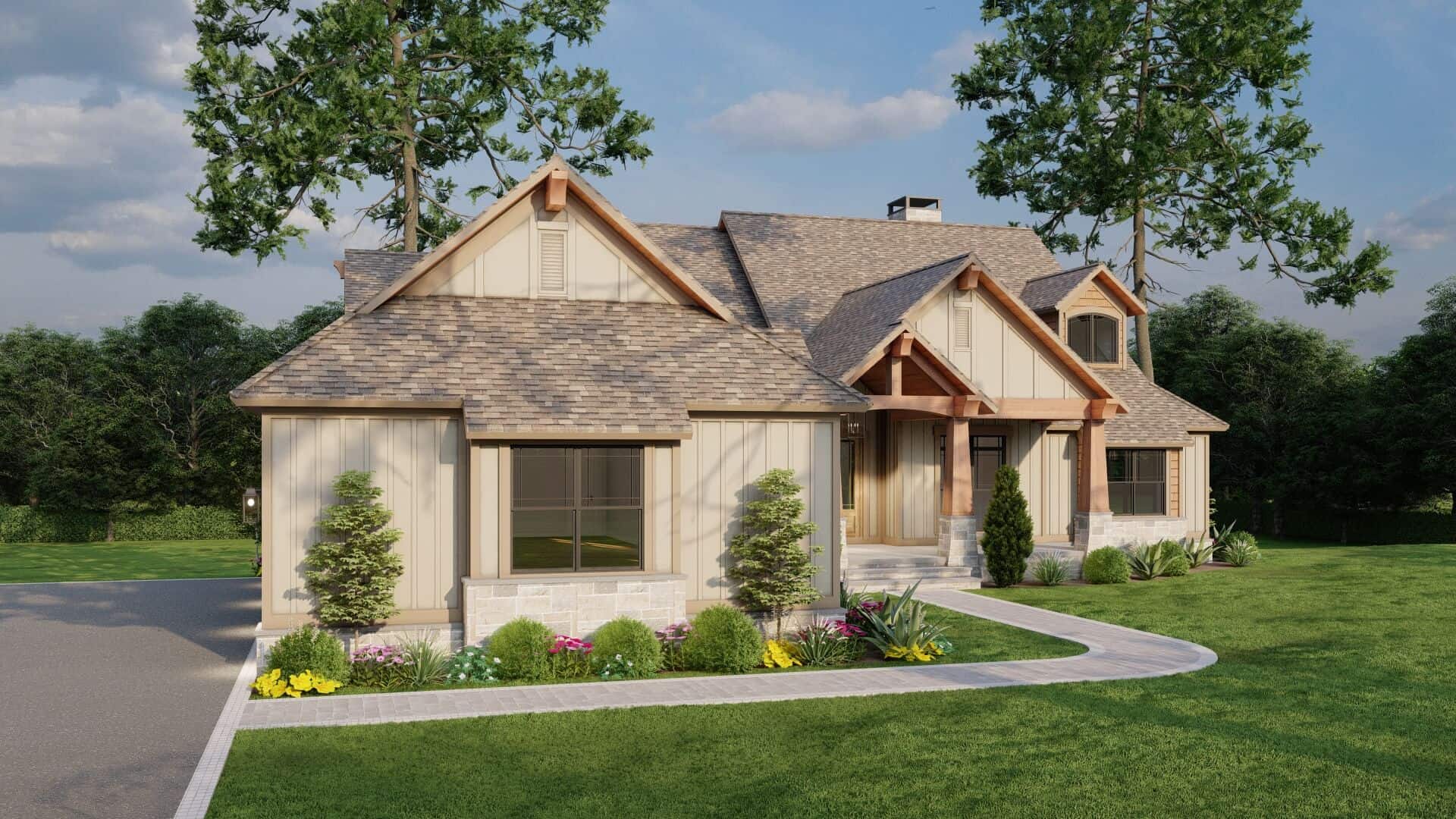 Left Side View of this 5-Bedroom,4347 Sq Ft Plan -153-2066