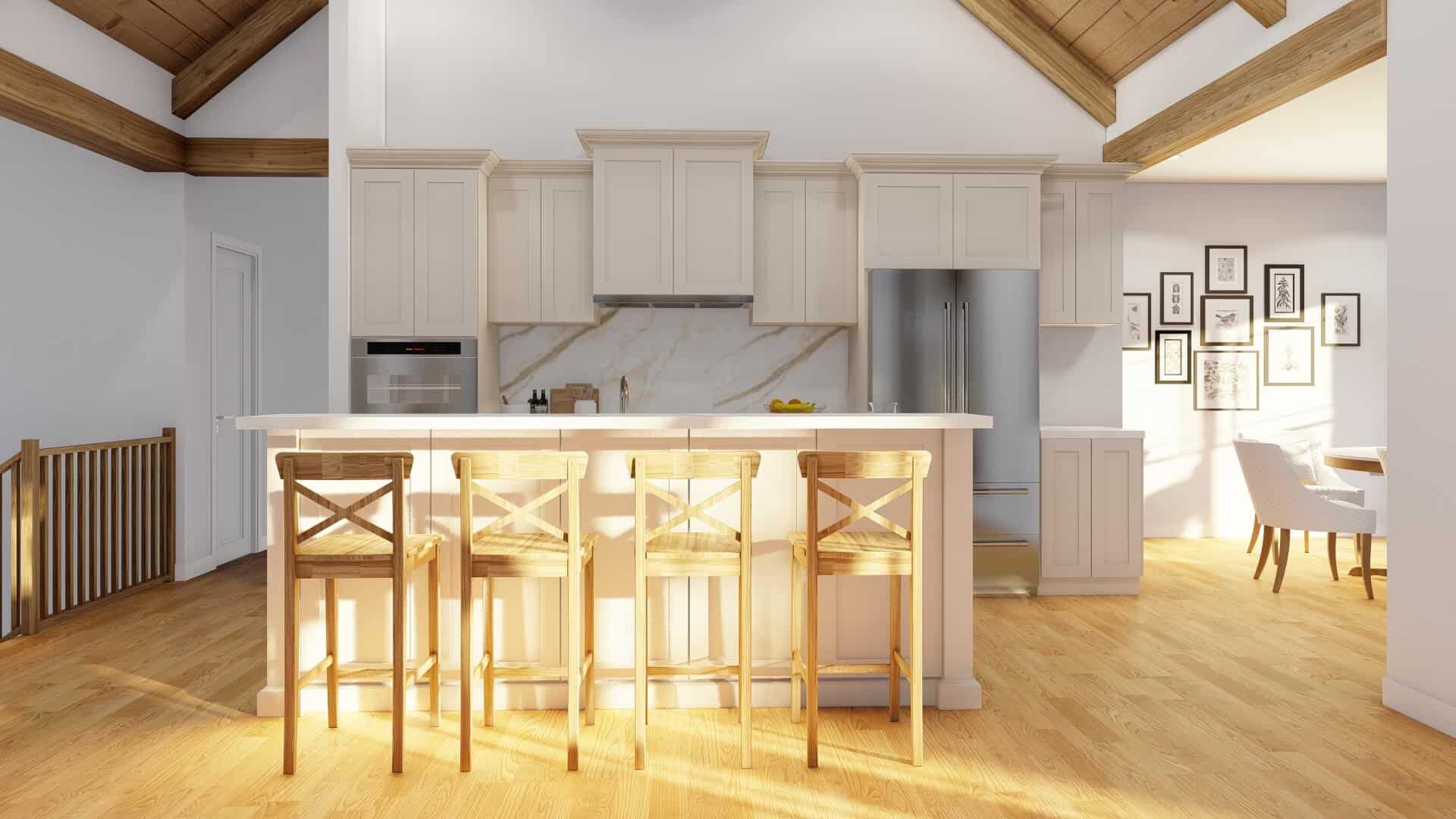 Kitchen: Kitchen Island of this 5-Bedroom,4347 Sq Ft Plan -153-2066