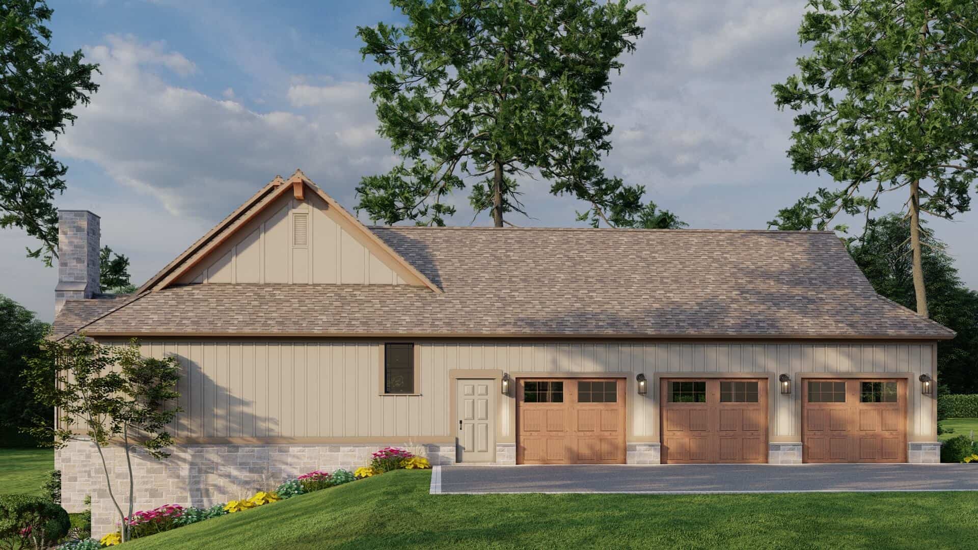 Left Side View of this 5-Bedroom,4347 Sq Ft Plan -153-2066