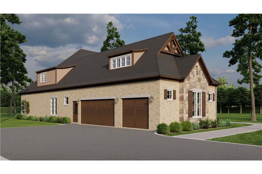 Right Side View of this 4-Bedroom,3251 Sq Ft Plan -153-2075