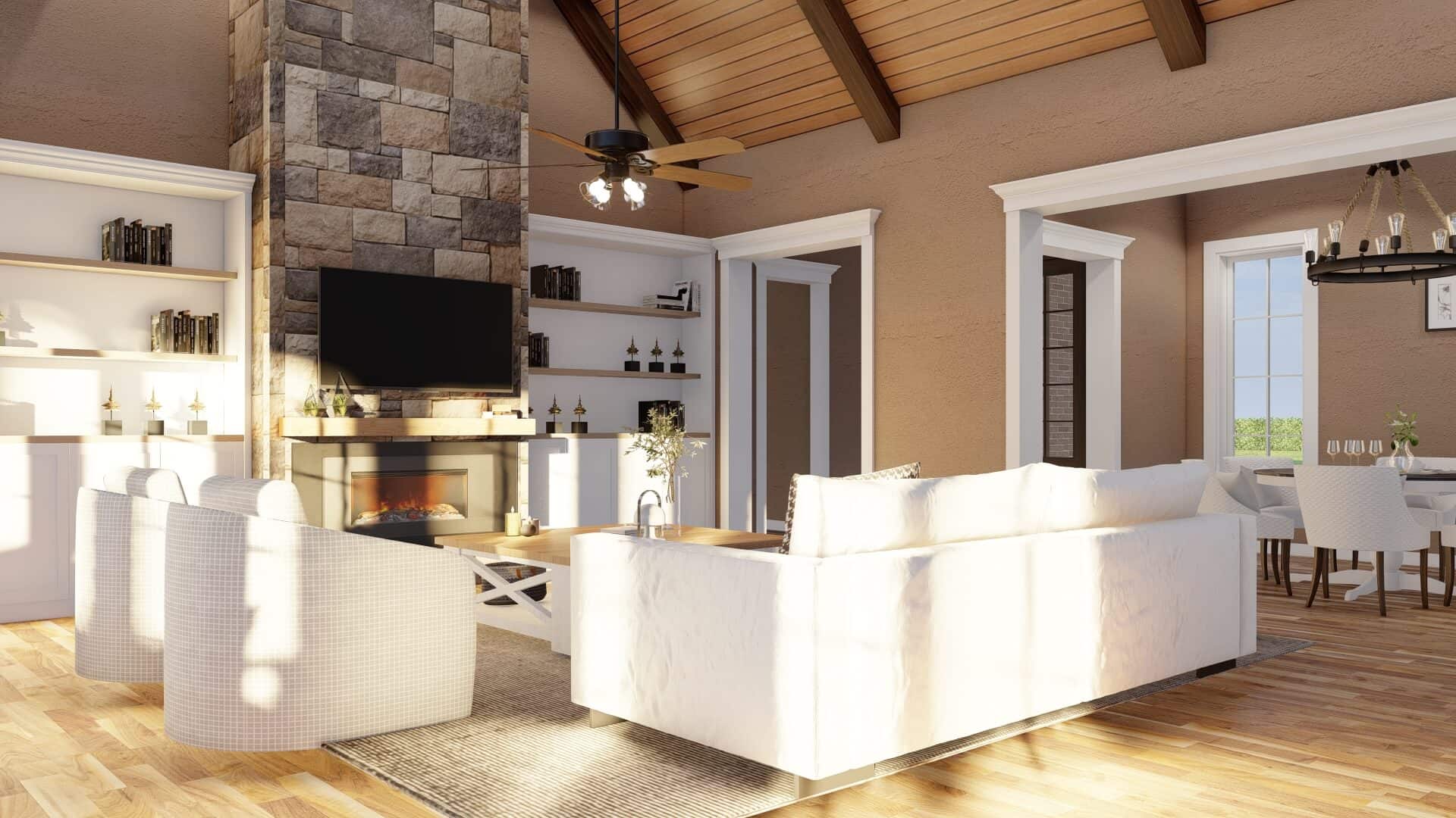 Great Room of this 4-Bedroom,3251 Sq Ft Plan -153-2075