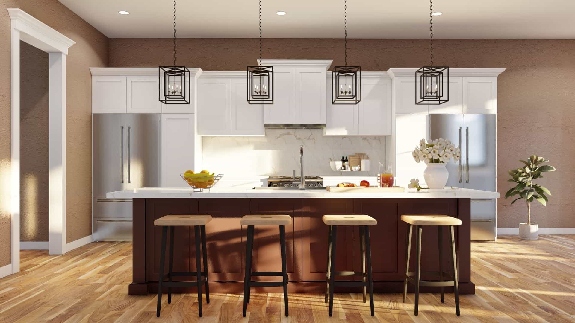 Kitchen: Kitchen Island of this 4-Bedroom,3251 Sq Ft Plan -153-2075