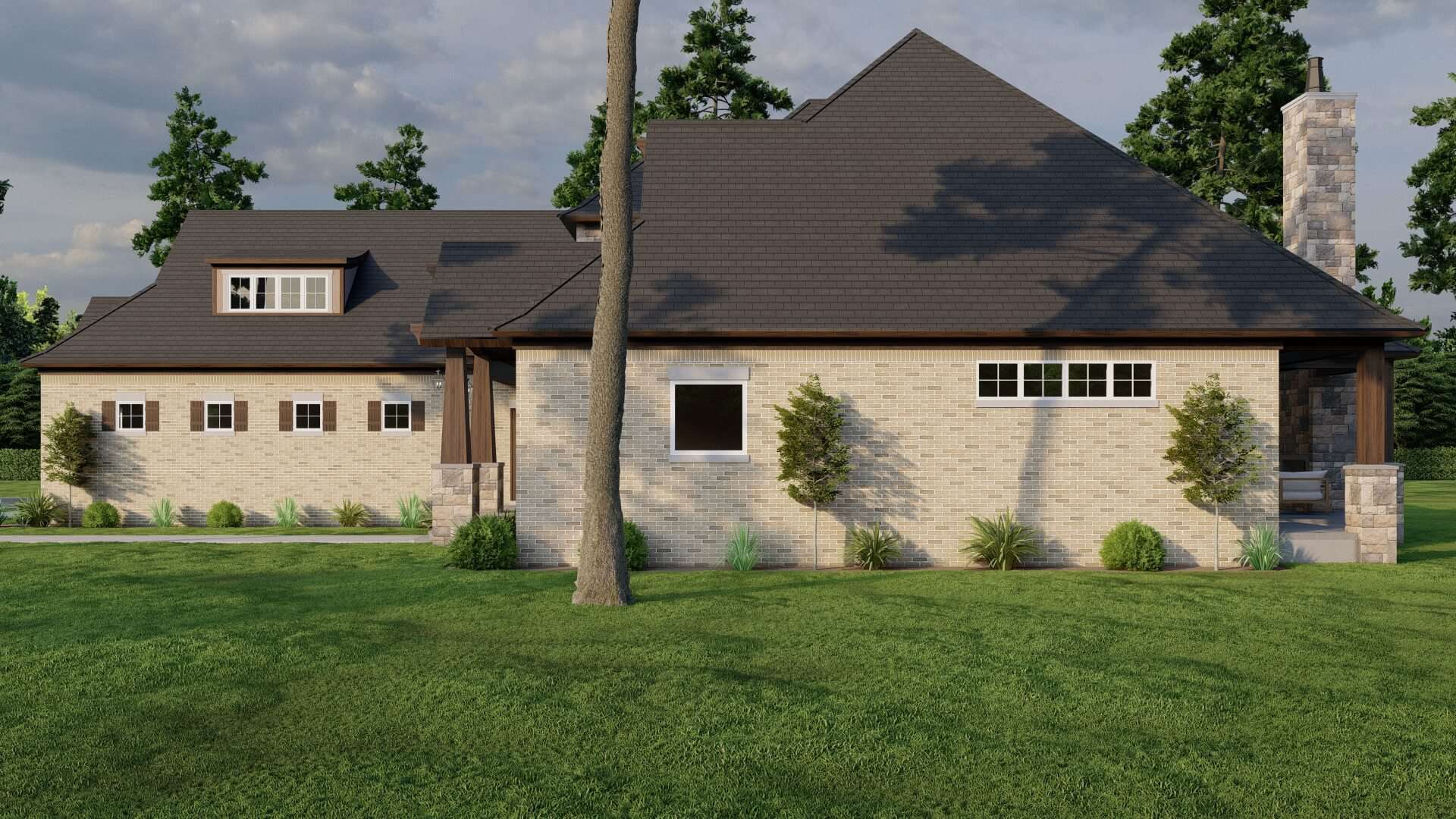 Left Side View of this 4-Bedroom,3251 Sq Ft Plan -153-2075