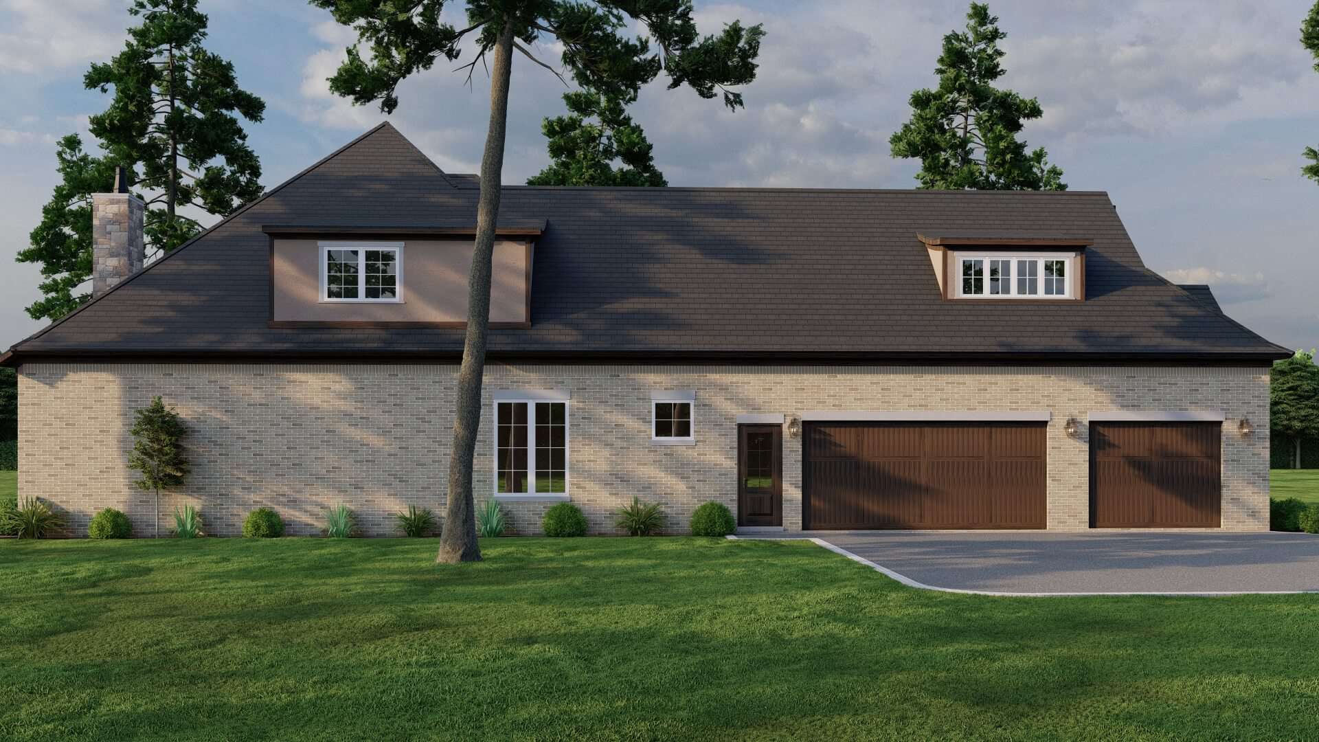 Right Side View of this 4-Bedroom,3251 Sq Ft Plan -153-2075