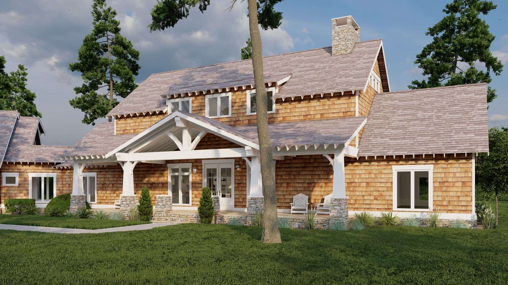 Front View of this 3-Bedroom,3417 Sq Ft Plan -153-2080
