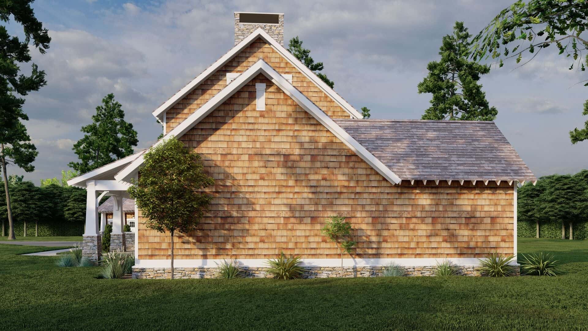 Right Side View of this 3-Bedroom,3417 Sq Ft Plan -153-2080