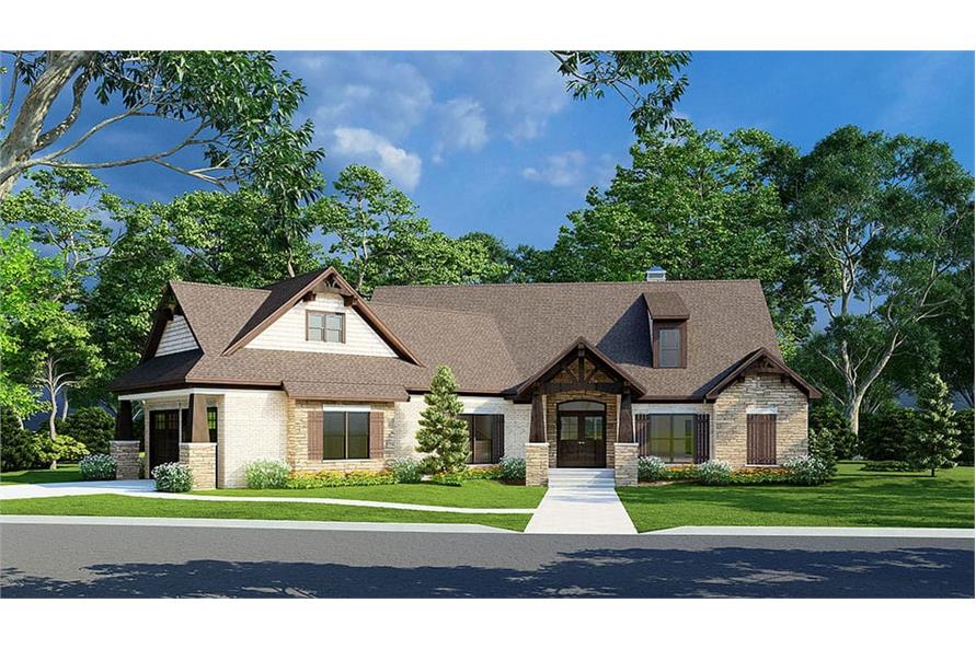 3-Bedroom, 2199 Sq Ft Bungalow House - Plan #153-2083 - Front Exterior