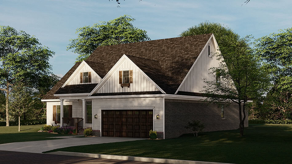 Right Side View of this 3-Bedroom,1723 Sq Ft Plan -153-2100