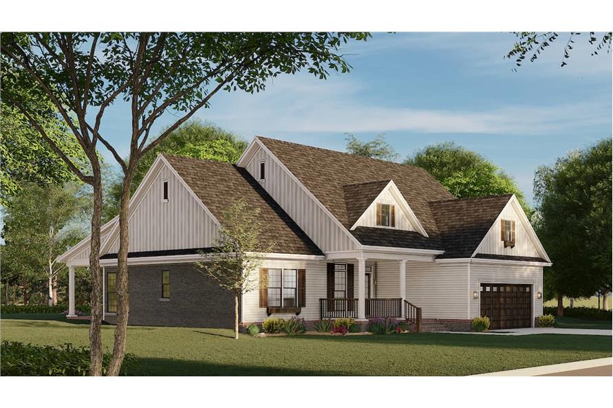 Left View of this 3-Bedroom,1723 Sq Ft Plan -153-2100