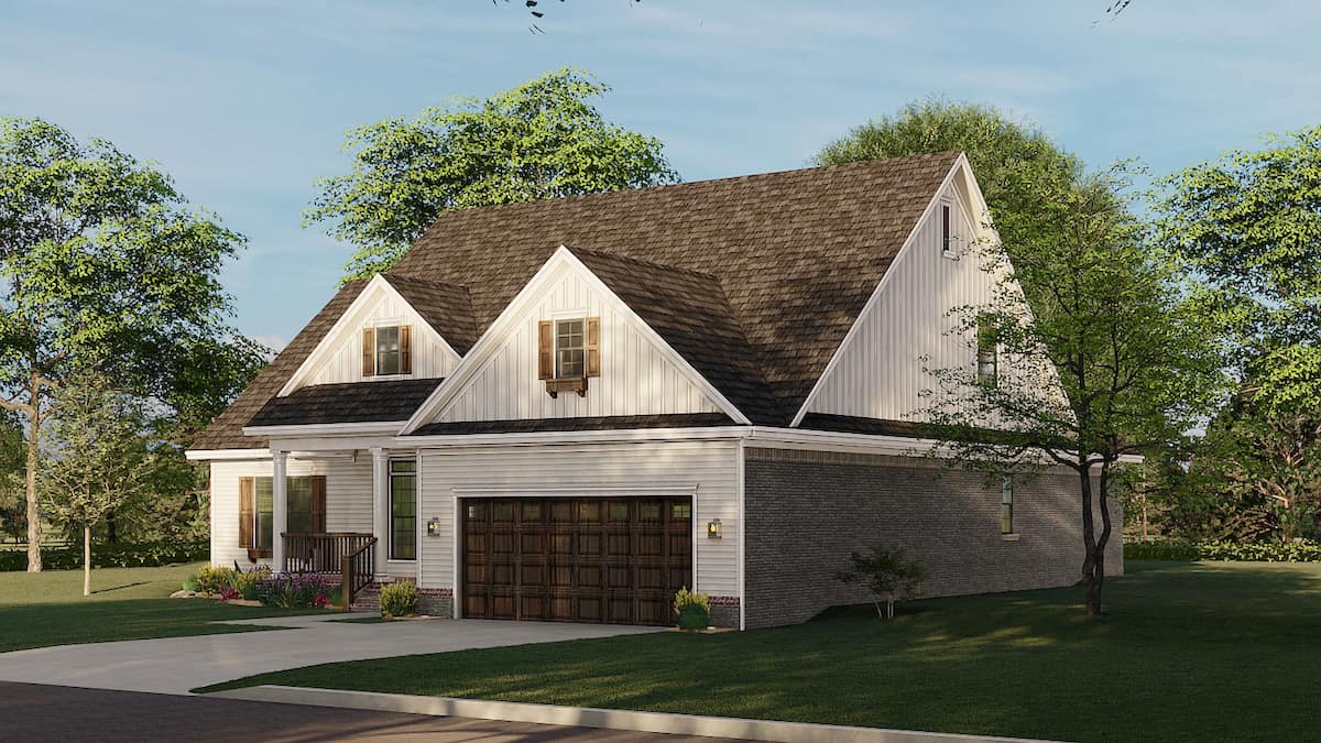 Right Side View of this 3-Bedroom, 1723 Sq Ft Plan - 153-2100