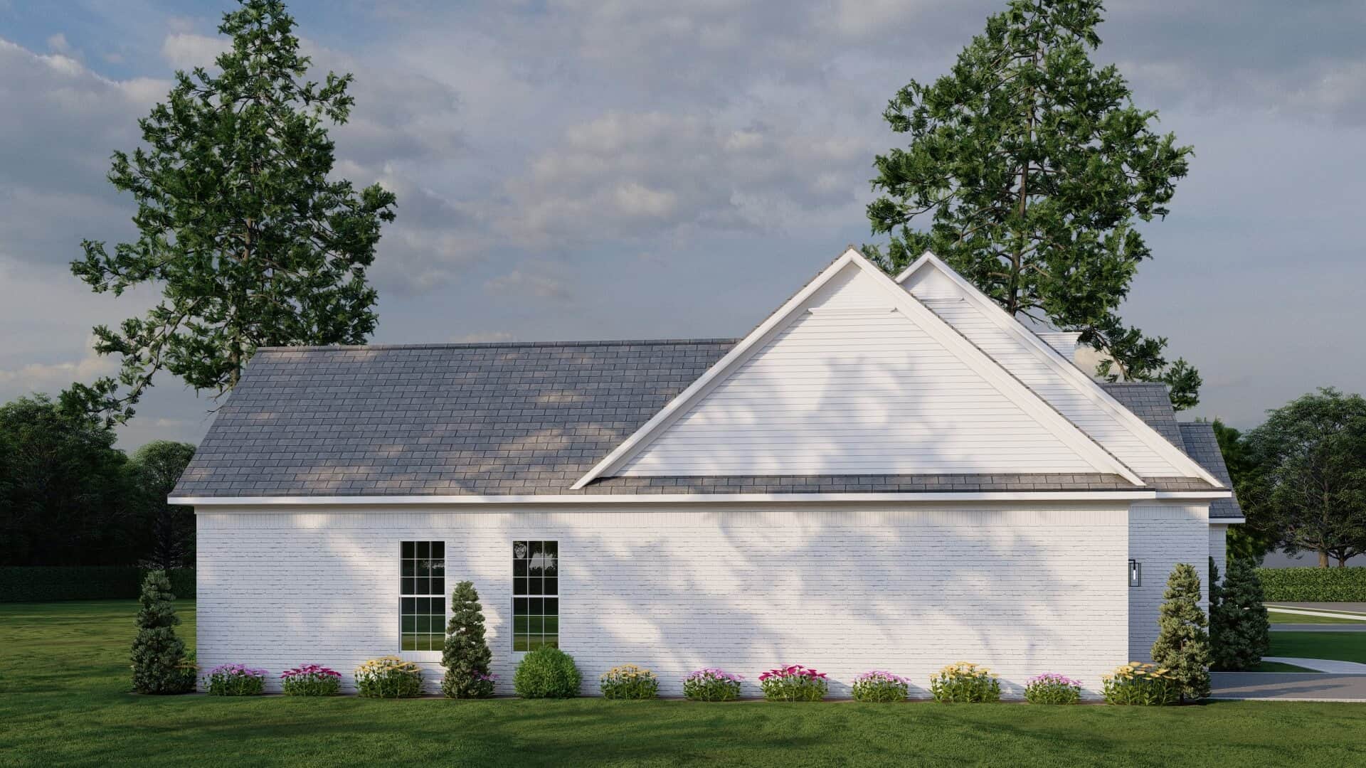 Rear View of this 3-Bedroom,1714 Sq Ft Plan -153-2136