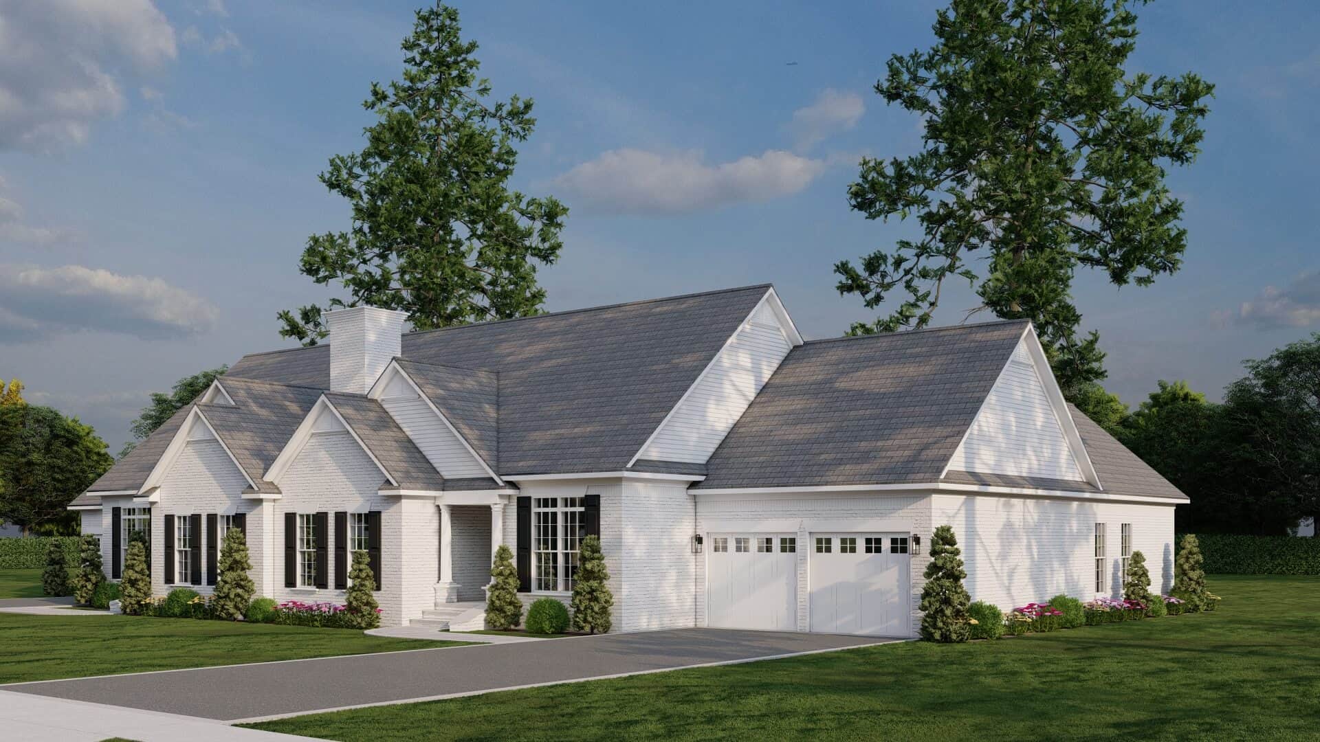 Right Side View of this 3-Bedroom,1714 Sq Ft Plan -153-2136