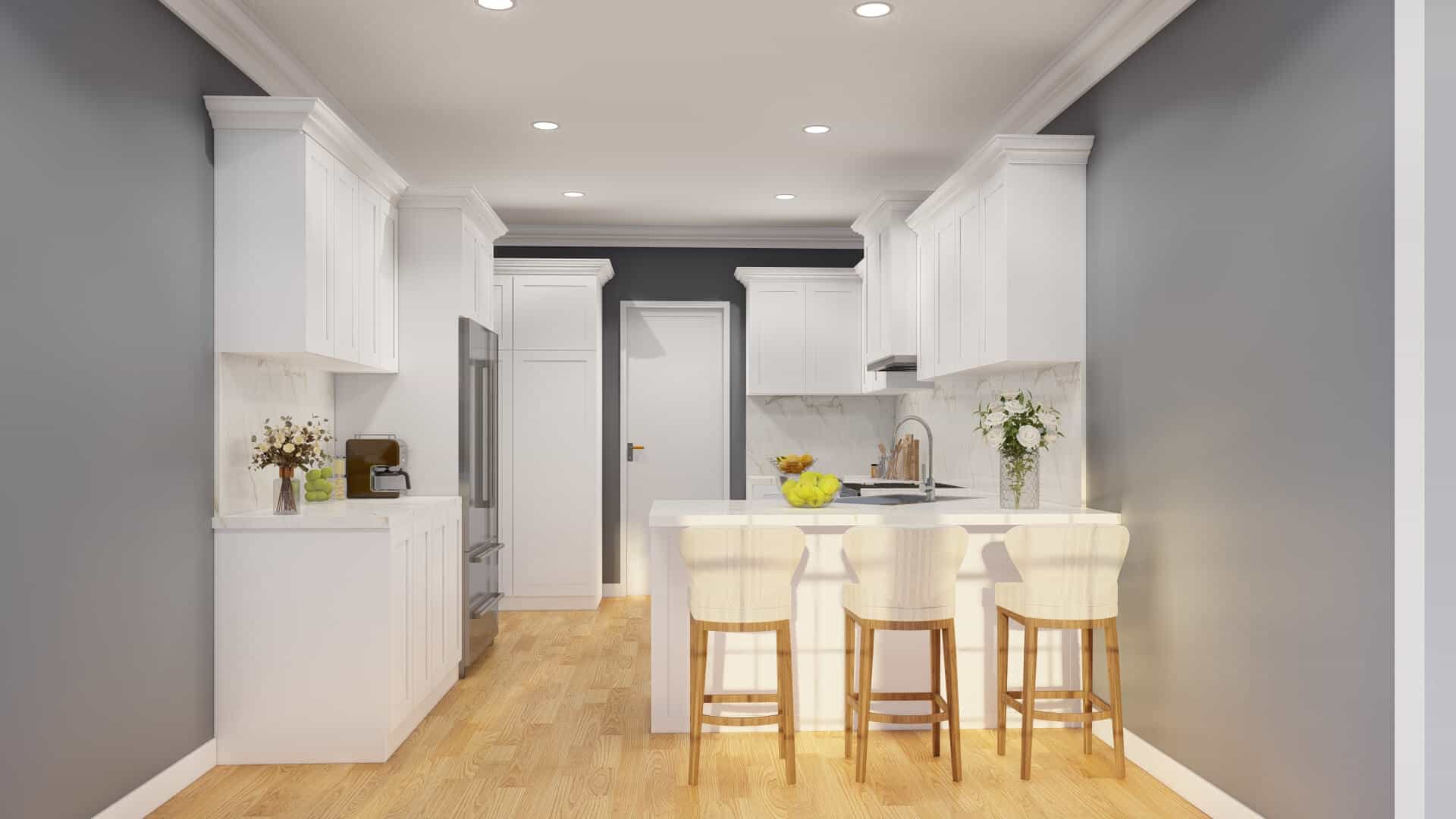 Kitchen of this 3-Bedroom,1714 Sq Ft Plan -153-2136