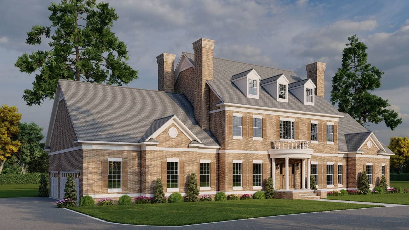 Front View of this 4-Bedroom,4996 Sq Ft Plan -153-2140