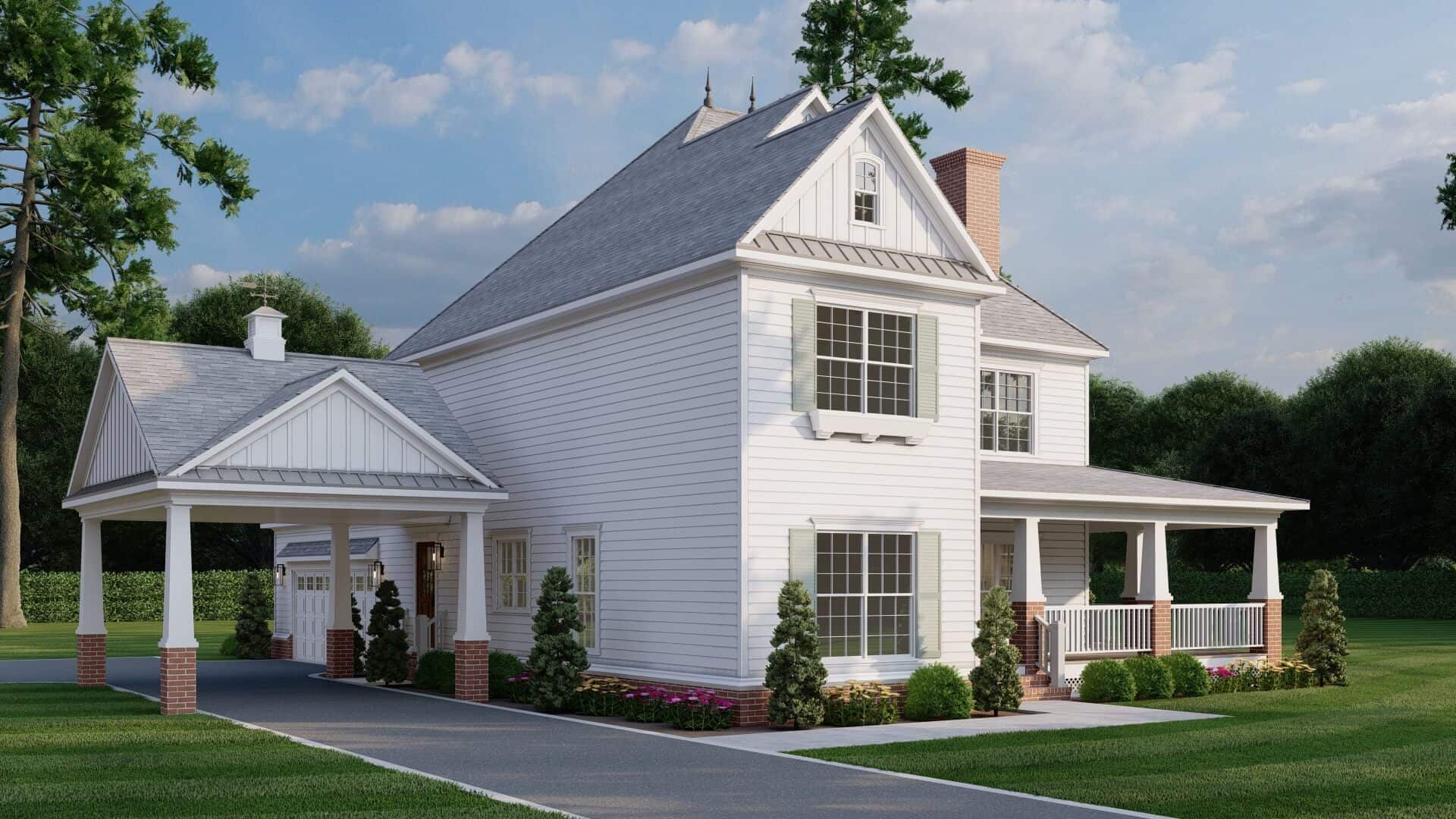 Left Side View of this 5-Bedroom,2516 Sq Ft Plan -153-2141