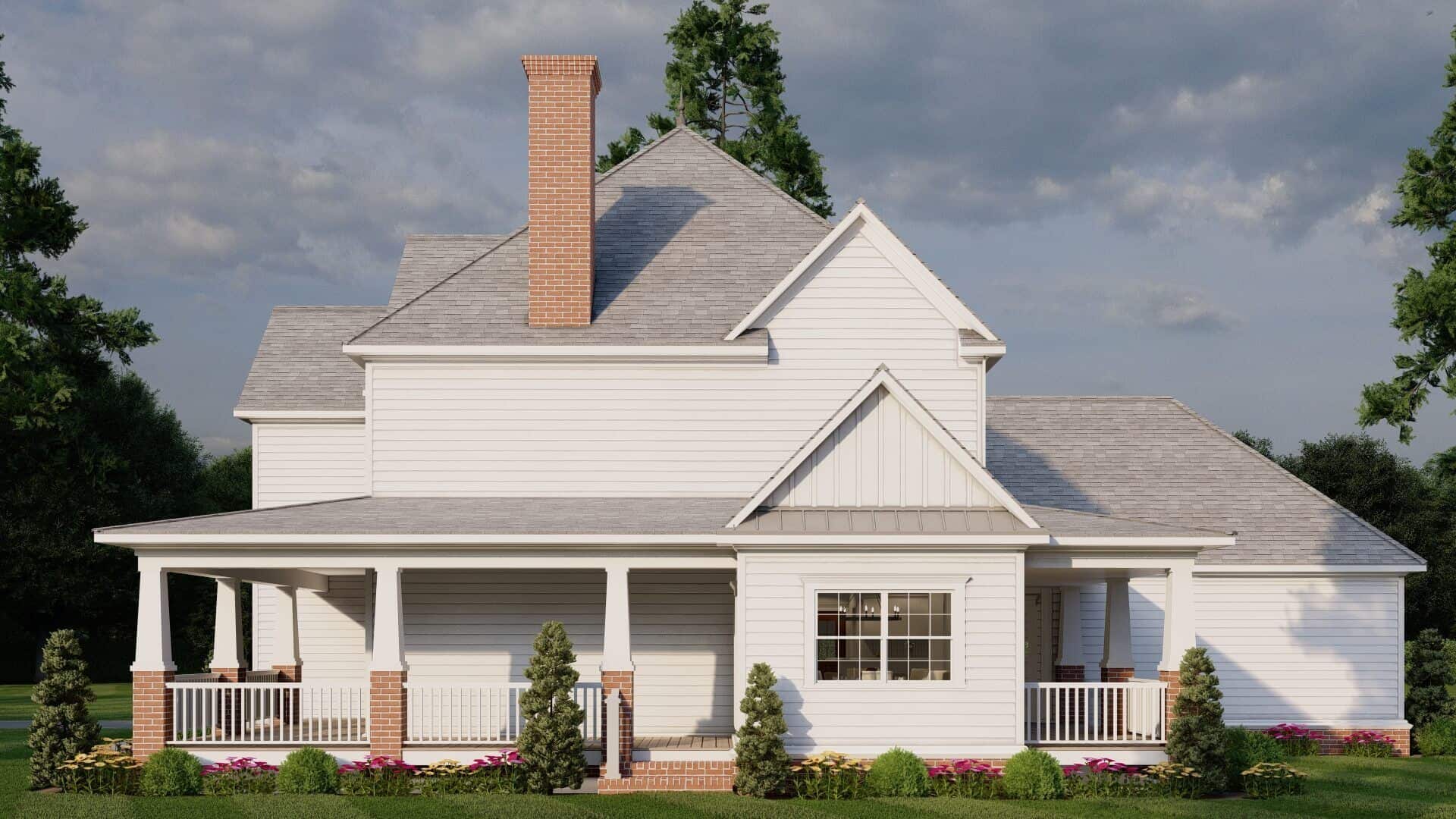 Right Side View of this 5-Bedroom,2516 Sq Ft Plan -153-2141
