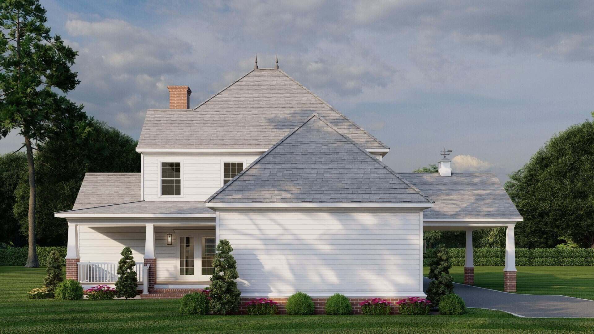 Right Side View of this 5-Bedroom,2516 Sq Ft Plan -153-2141