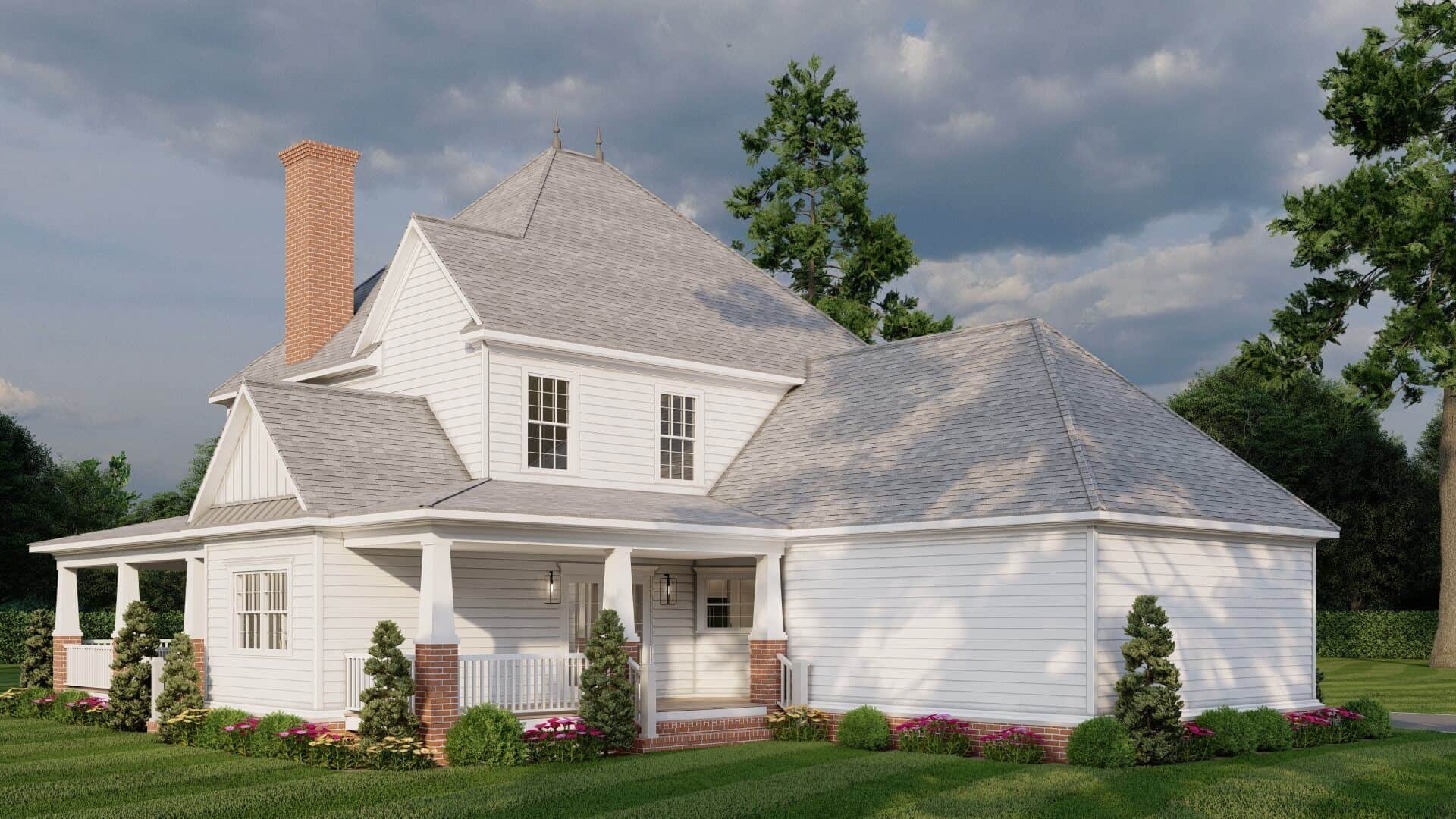 Rear View of this 5-Bedroom,2516 Sq Ft Plan -153-2141