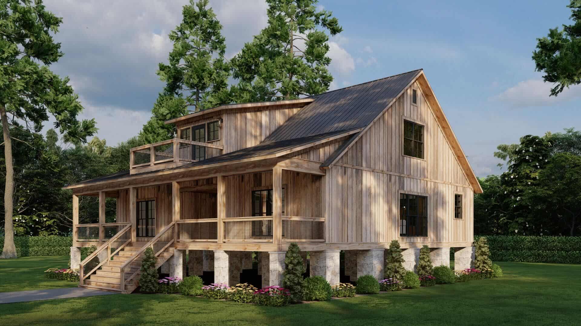 Right Side View of this 3-Bedroom,2506 Sq Ft Plan -153-2142