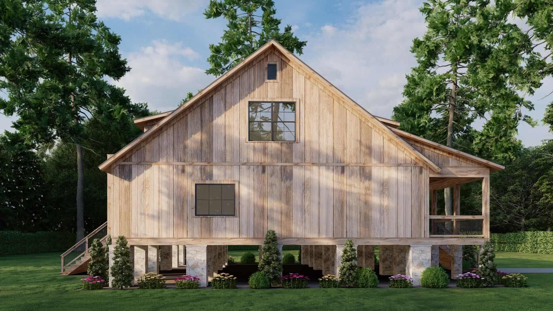 Left Side View of this 3-Bedroom,2506 Sq Ft Plan -153-2142