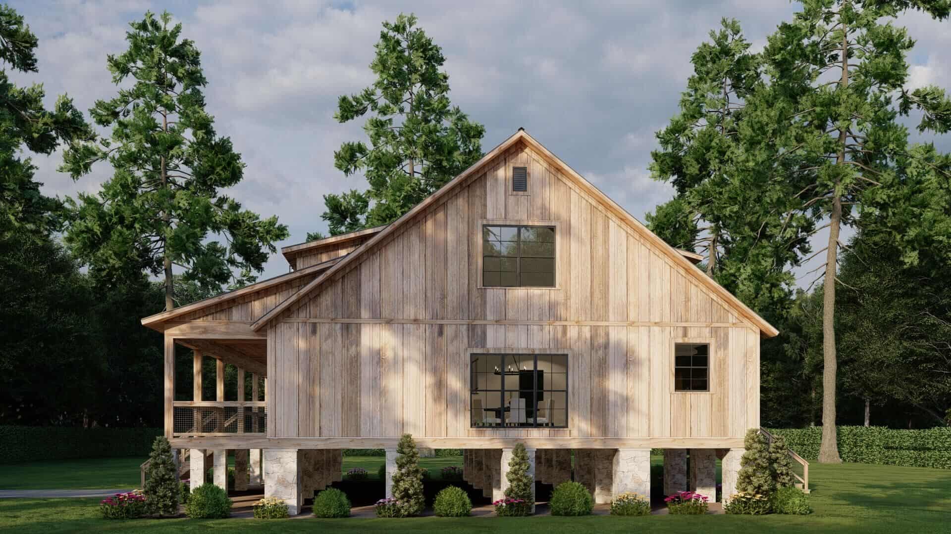 Right Side View of this 3-Bedroom,2506 Sq Ft Plan -153-2142