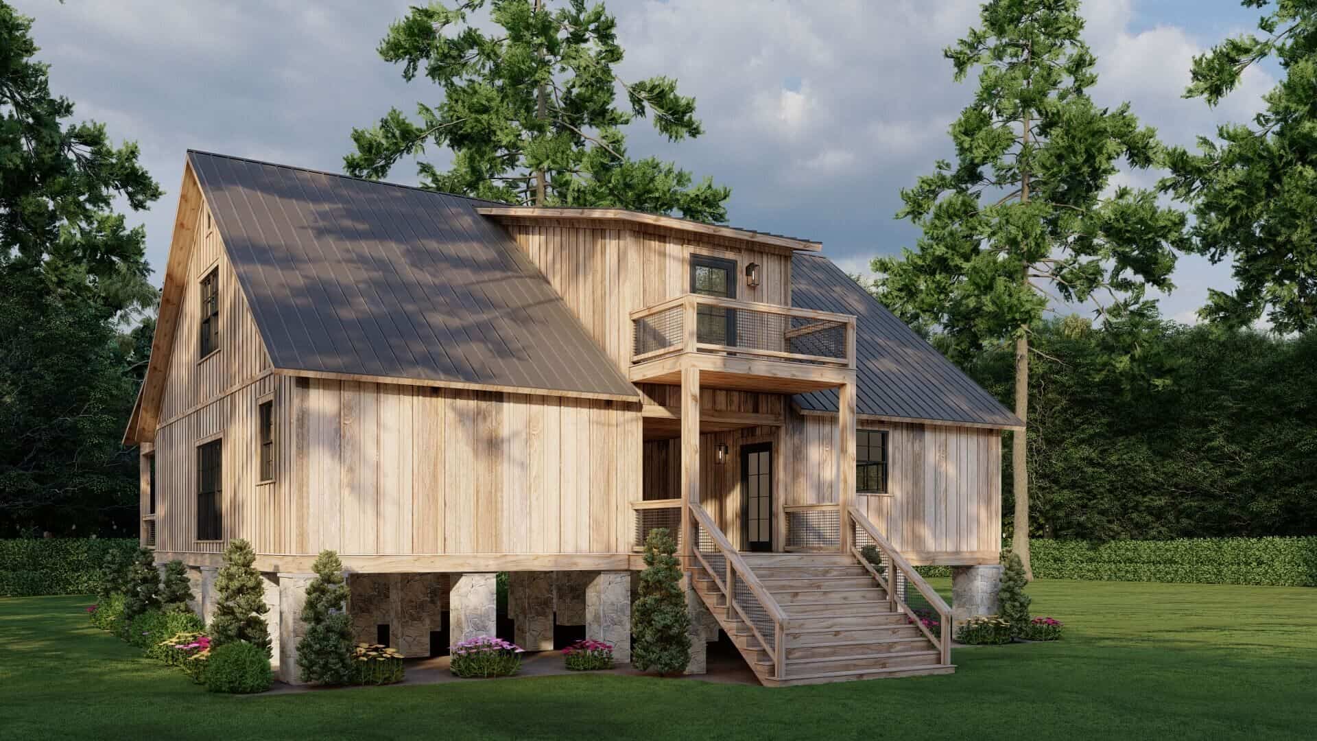Rear View of this 3-Bedroom,2506 Sq Ft Plan -153-2142