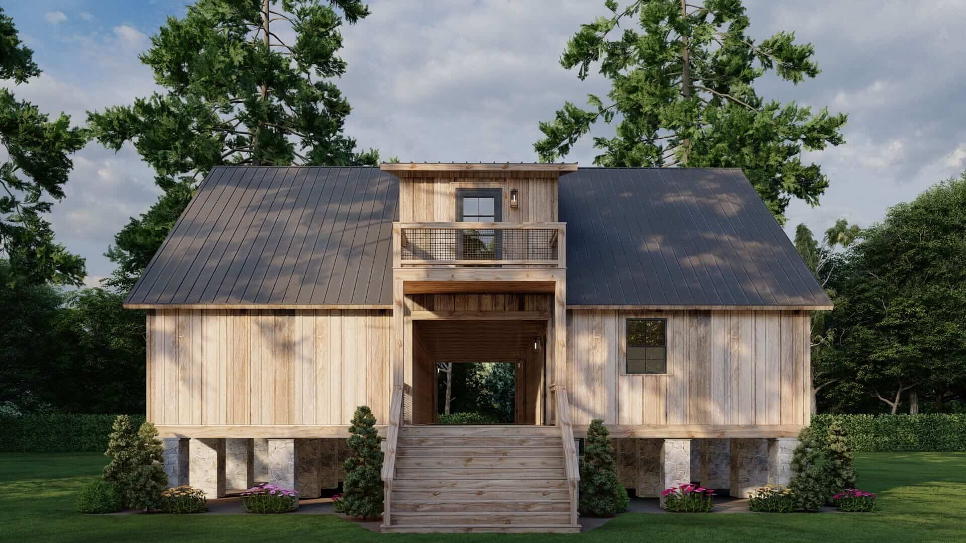 Rear View of this 3-Bedroom,2506 Sq Ft Plan -153-2142