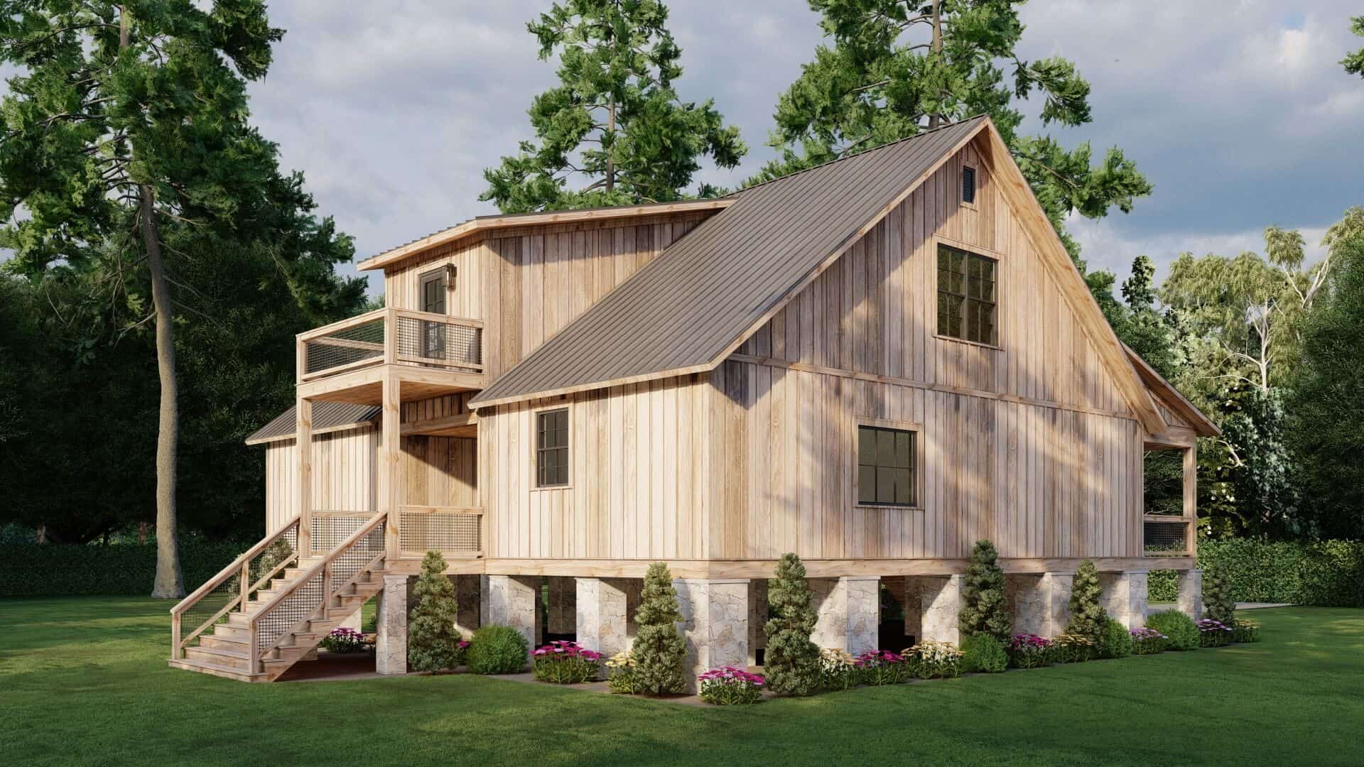 Porch - Wraparound of this 3-Bedroom,2506 Sq Ft Plan -153-2142
