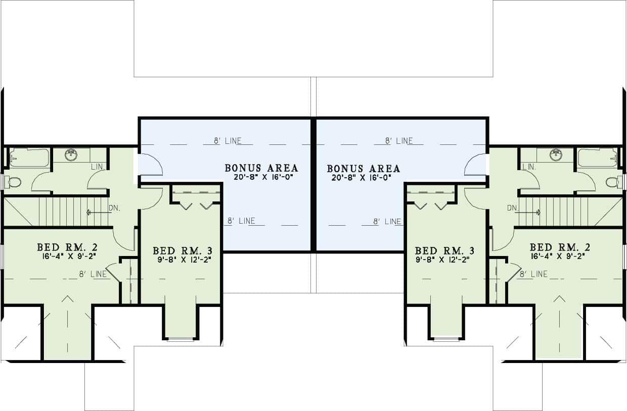 Upper Level of Duplex/Multi-Unit Plan #153-2144