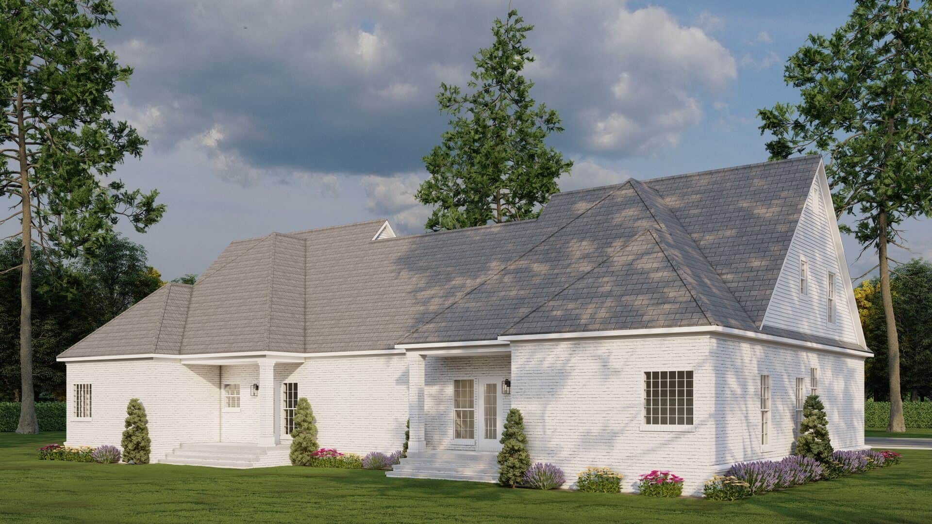 Rear View of this 3-Bedroom,1683 Sq Ft Plan -153-2144