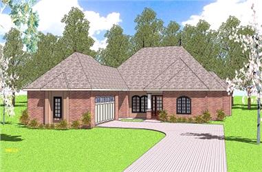 3-Bedroom, 2105 Sq Ft Ranch House Plan - 155-1004 - Front Exterior