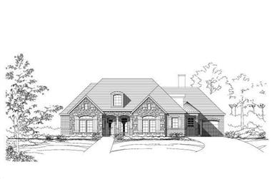 3-Bedroom, 2857 Sq Ft Country House Plan - 156-1000 - Front Exterior