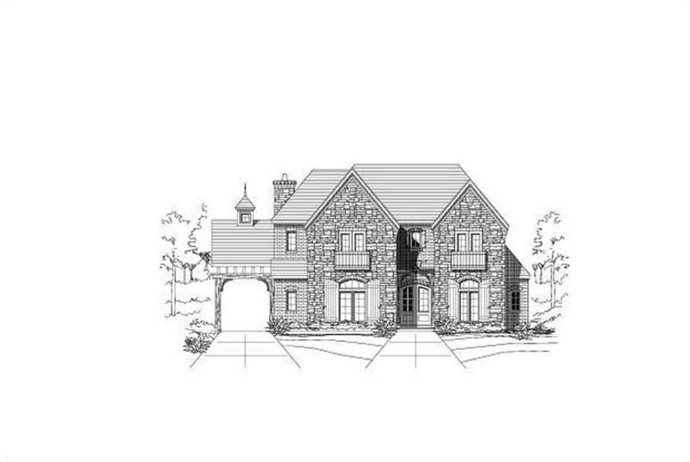 Front elevation of Country home (ThePlanCollection: House Plan #156-1003)