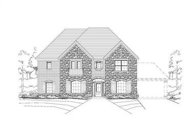4-Bedroom, 3223 Sq Ft Country Home Plan - 156-1029 - Main Exterior